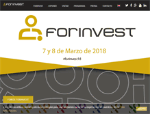 Tablet Screenshot of forinvest.feriavalencia.com